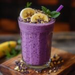 Frullato Banana e Mirtilli Freschi