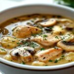 Zuppa di Pollo e Funghi