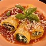 Cannelloni ripieni di ricotta e spinaci