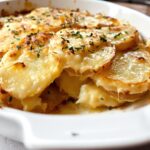 Gratin di patate e formaggio