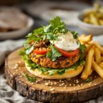 Hamburger di ceci e verdure