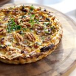 Quiche con formaggio di capra e noci