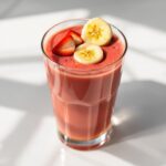 Smoothie alla banana e fragola