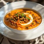 Zuppa di lenticchie e carote