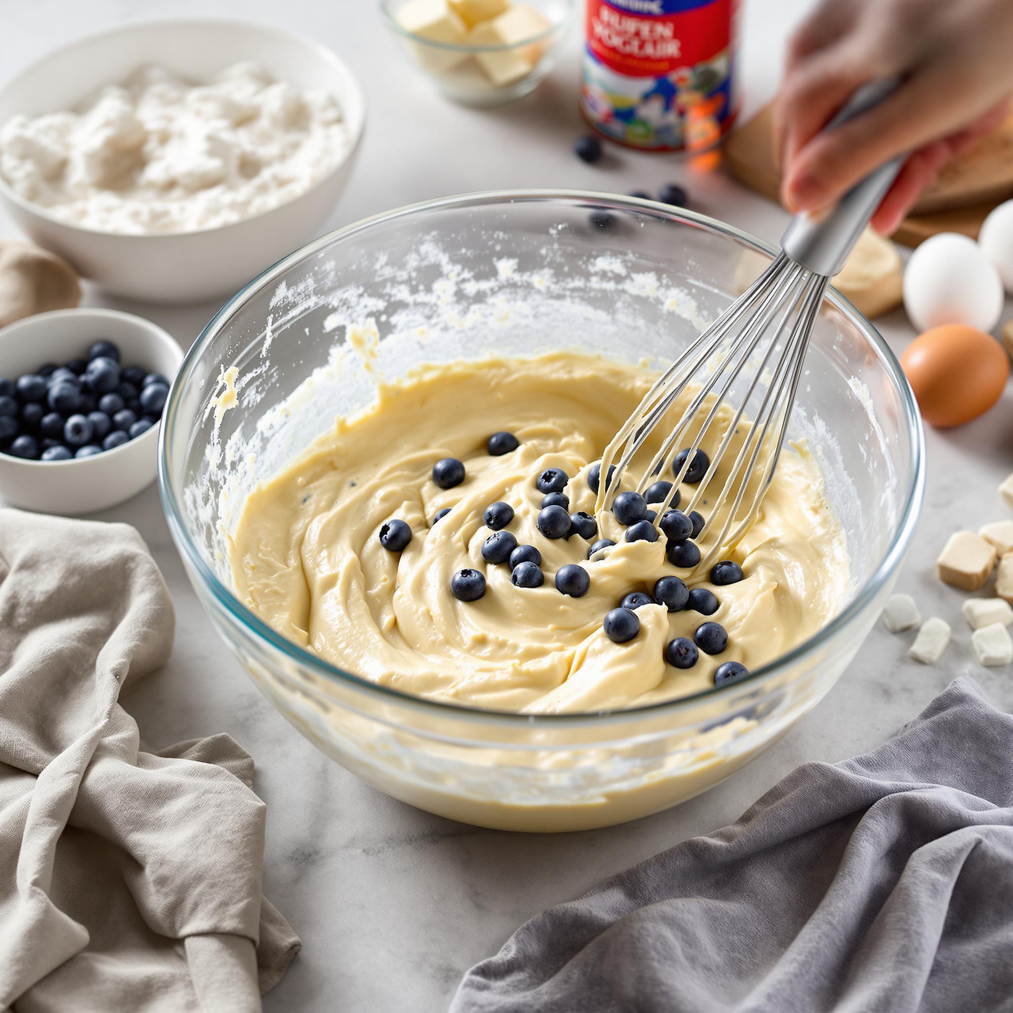 Muffin ai mirtilli e yogurt
