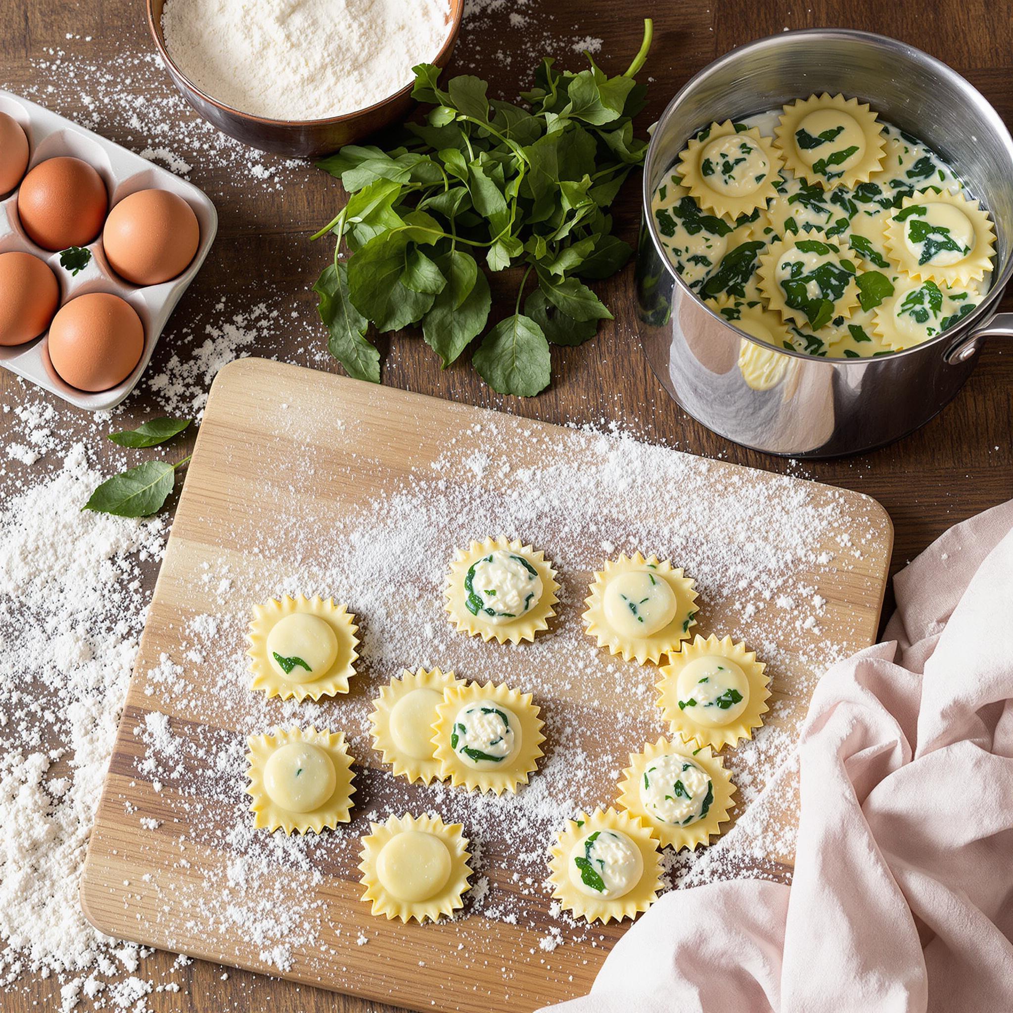 Ravioli di ricotta e spinaci
