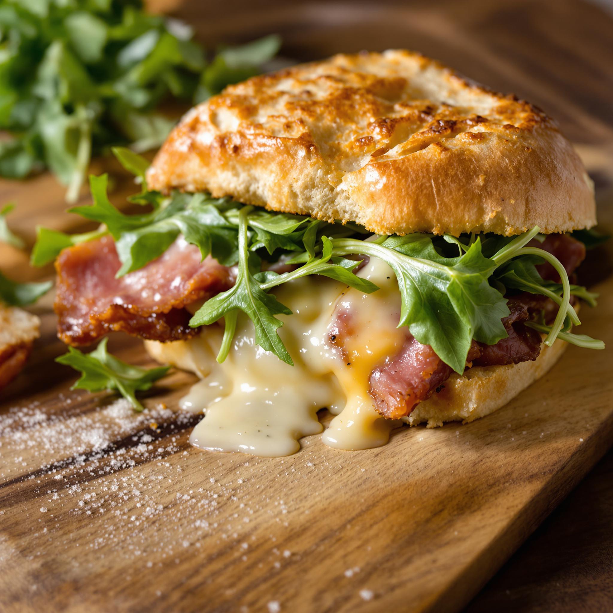 Panino gourmet con speck e brie