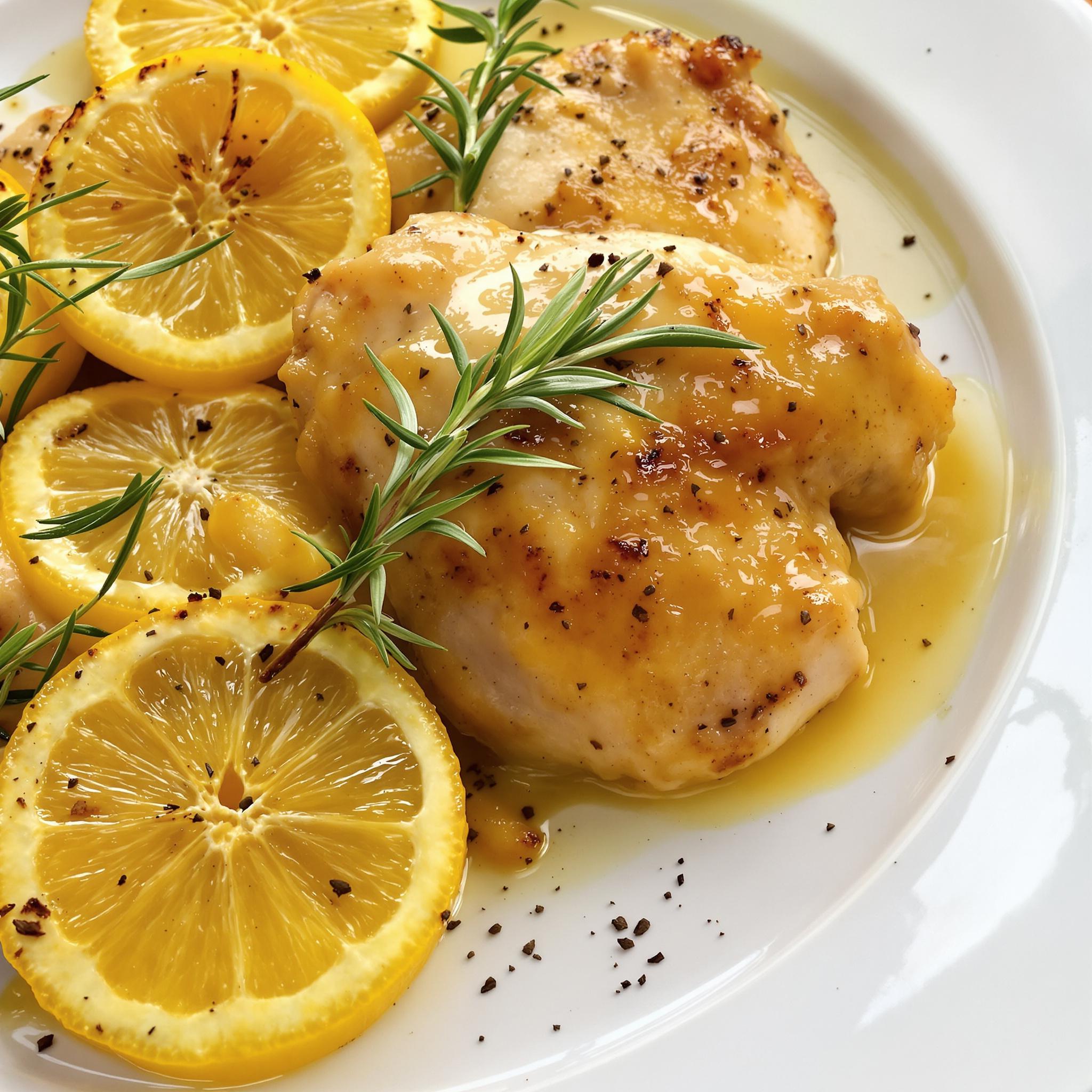 Pollo al limone e rosmarino