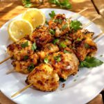 Spiedini di pollo marinato