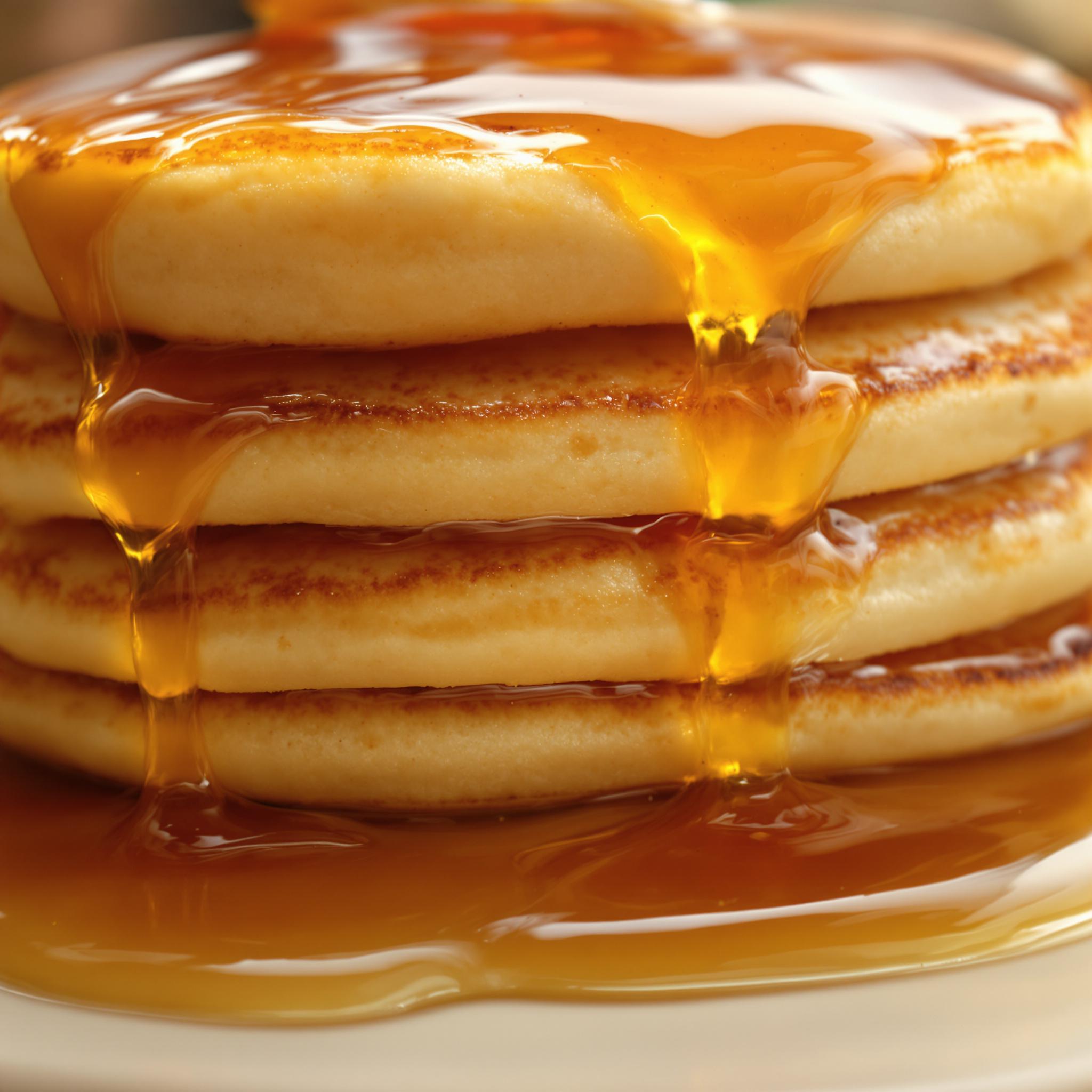 Pancakes soffici con sciroppo d’acero