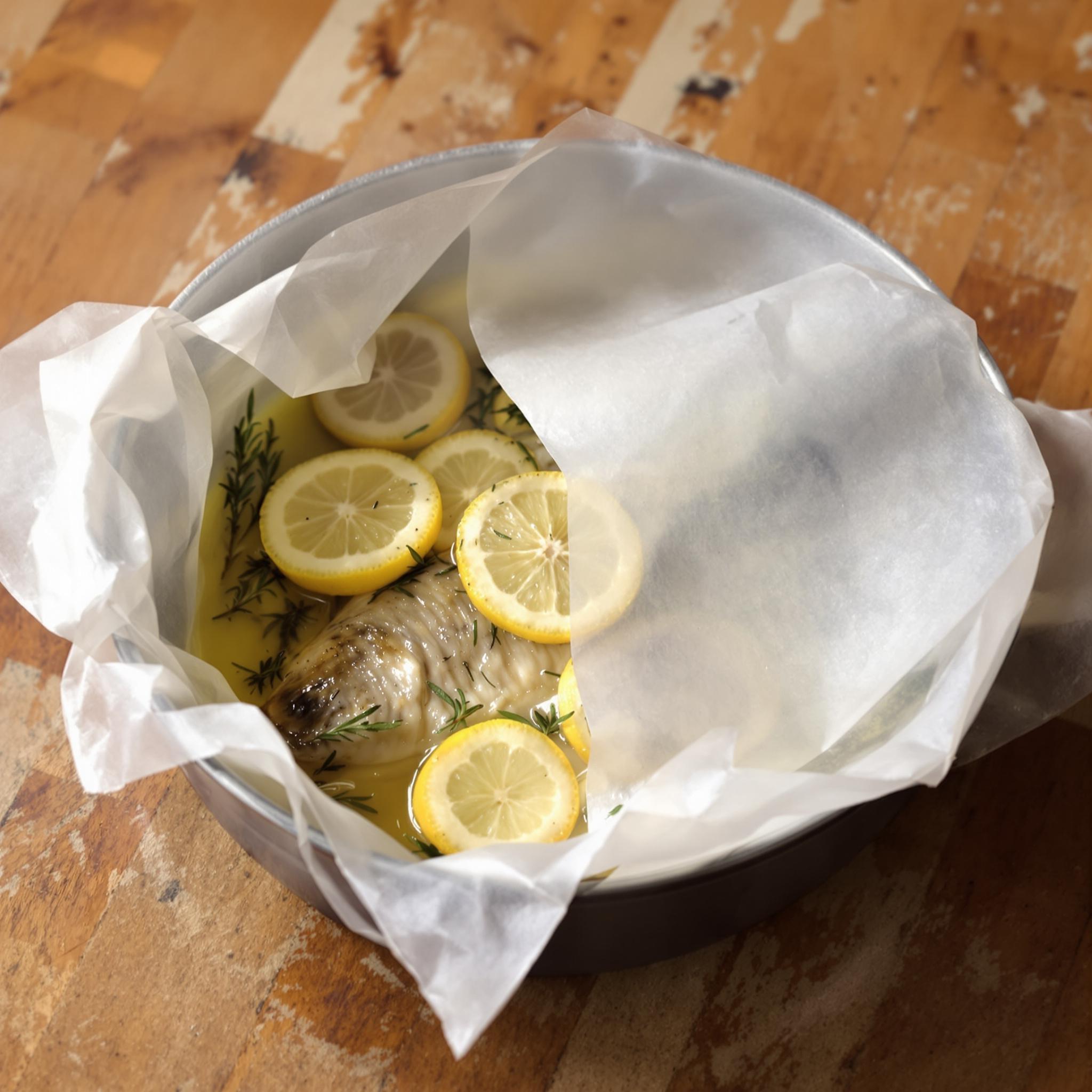 Branzino al cartoccio con limone
