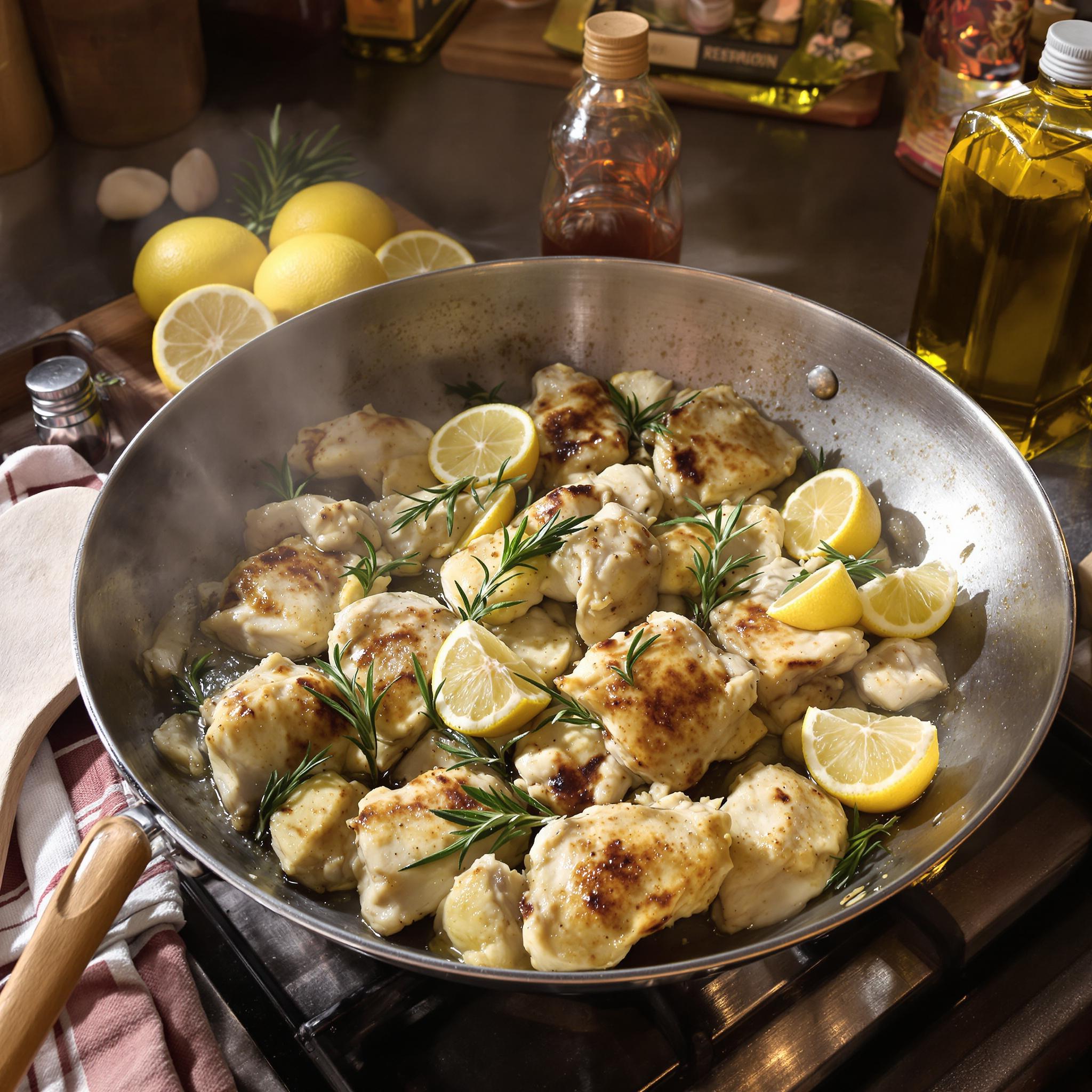 Pollo al limone e rosmarino