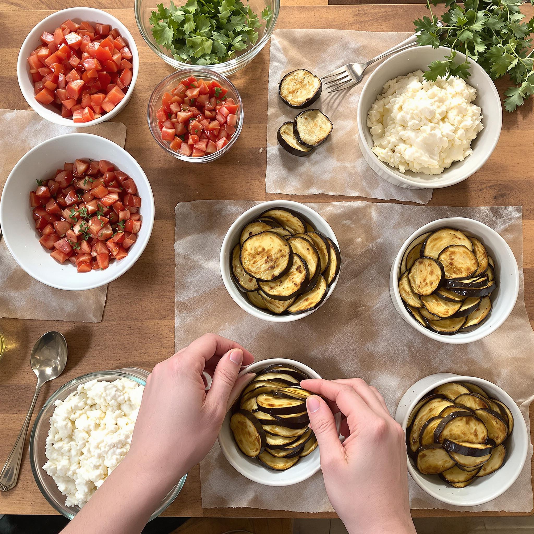 Sformatini di melanzane e pomodoro