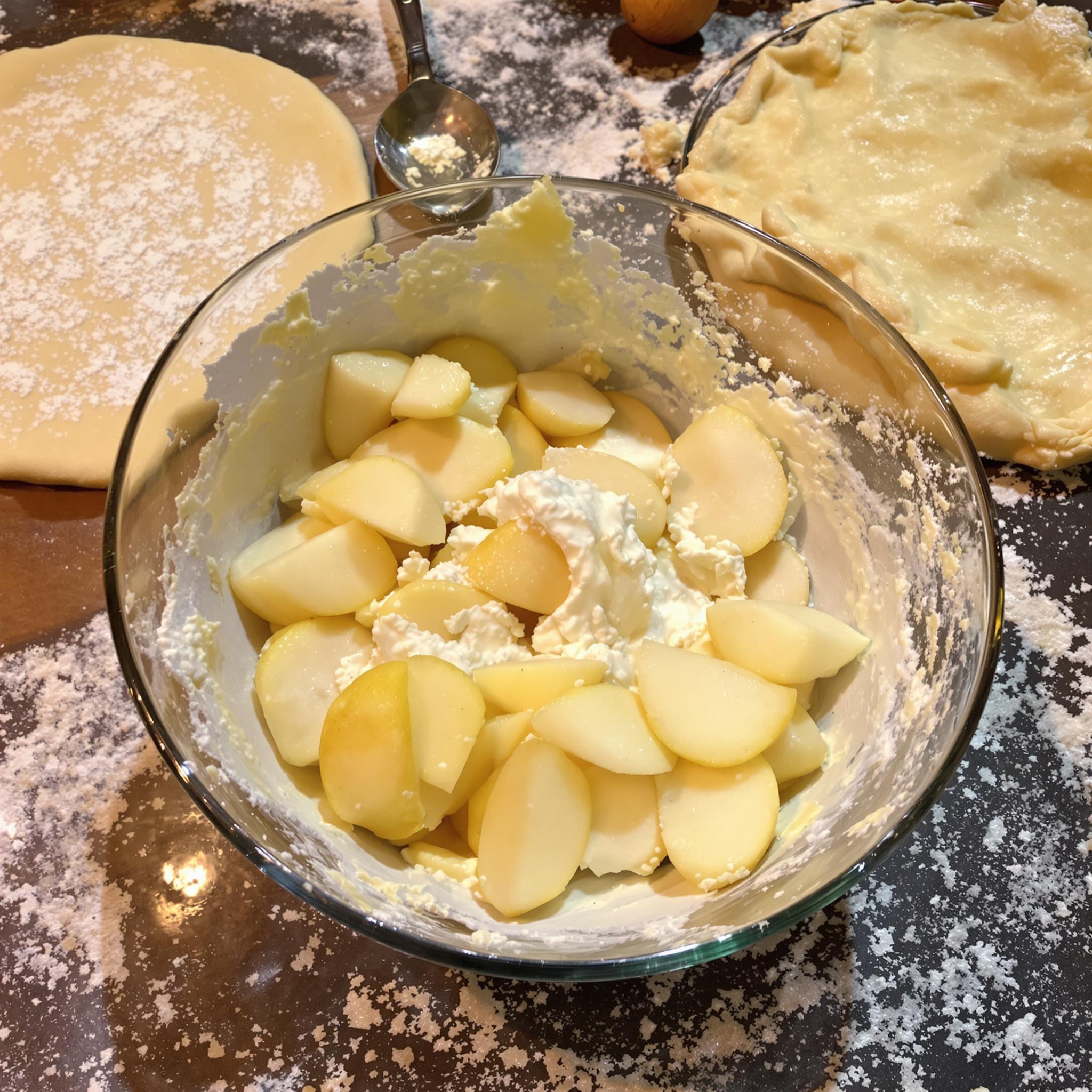 Torta ricotta e pere