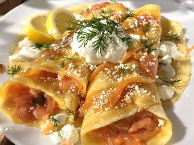 Crêpes al salmone affumicato: Un’esplosione di gusto!