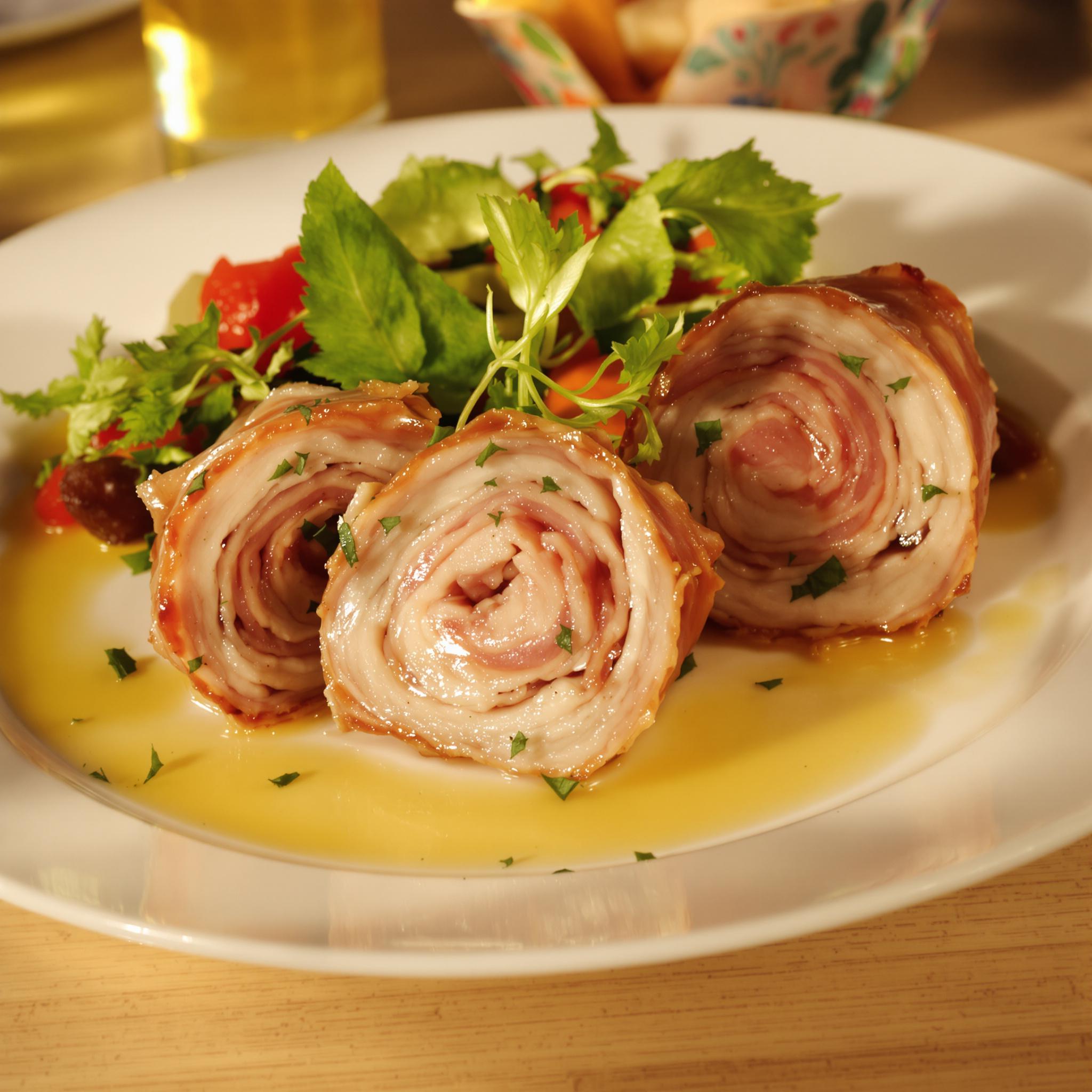 Involtini di vitello con prosciutto