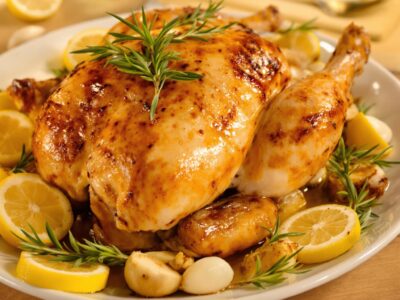 Pollo arrosto con limone e aglio: il segreto della bontà!