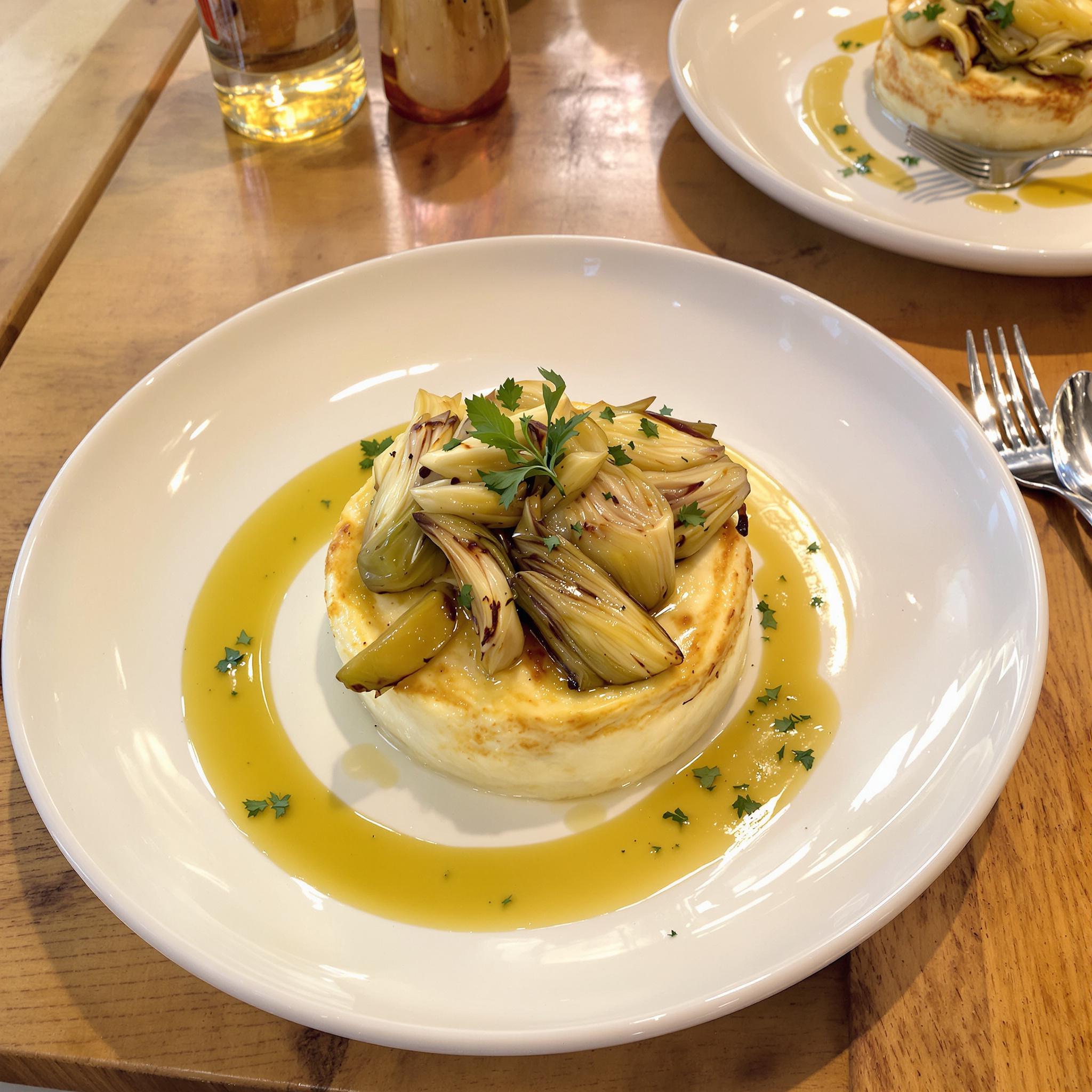 Sformato di ricotta e carciofi