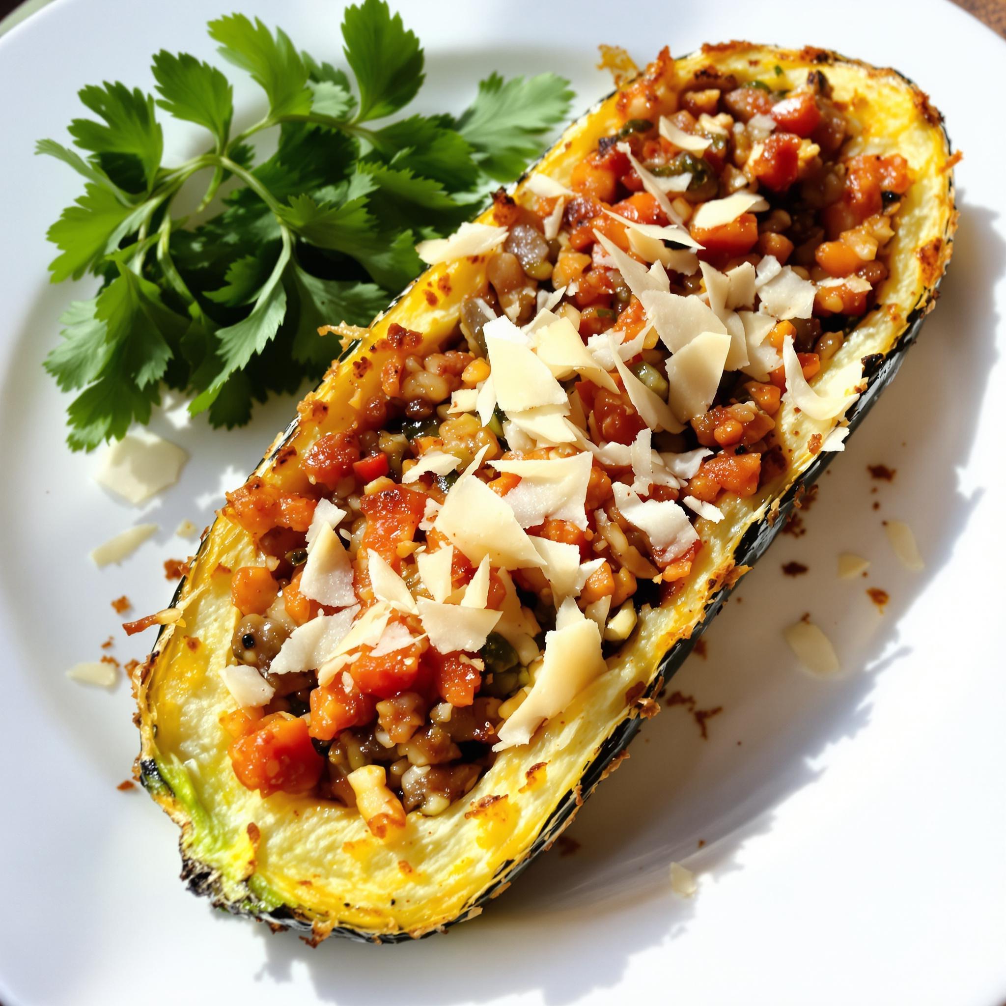 Zucchine ripiene al forno