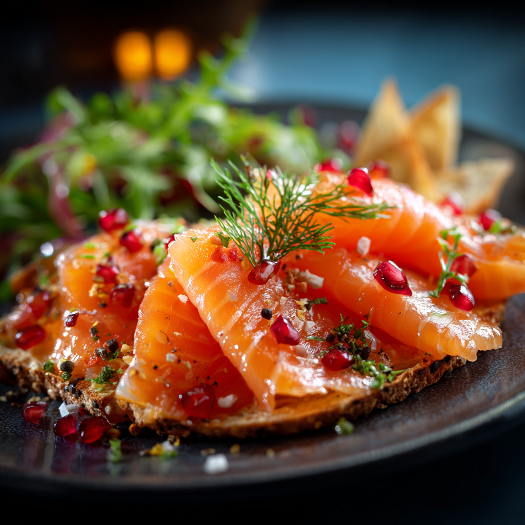 antipasti con salmone