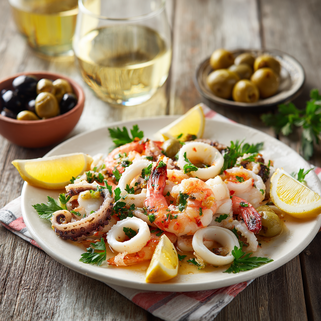 antipasti di mare freddi