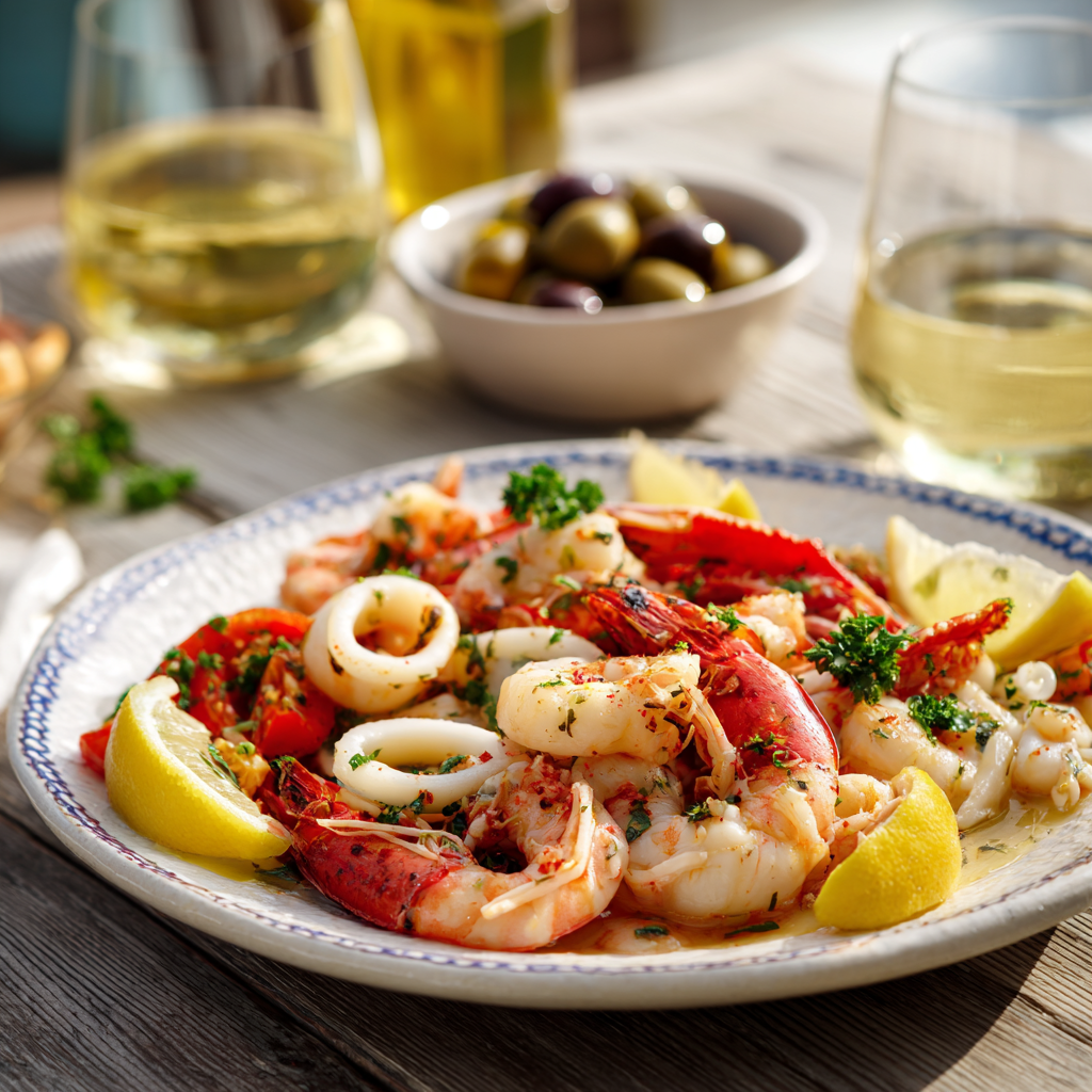 antipasti di mare freddi