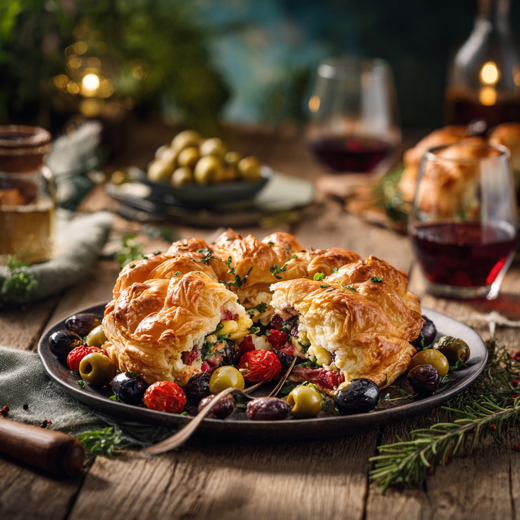 antipasti di natale con pasta sfoglia