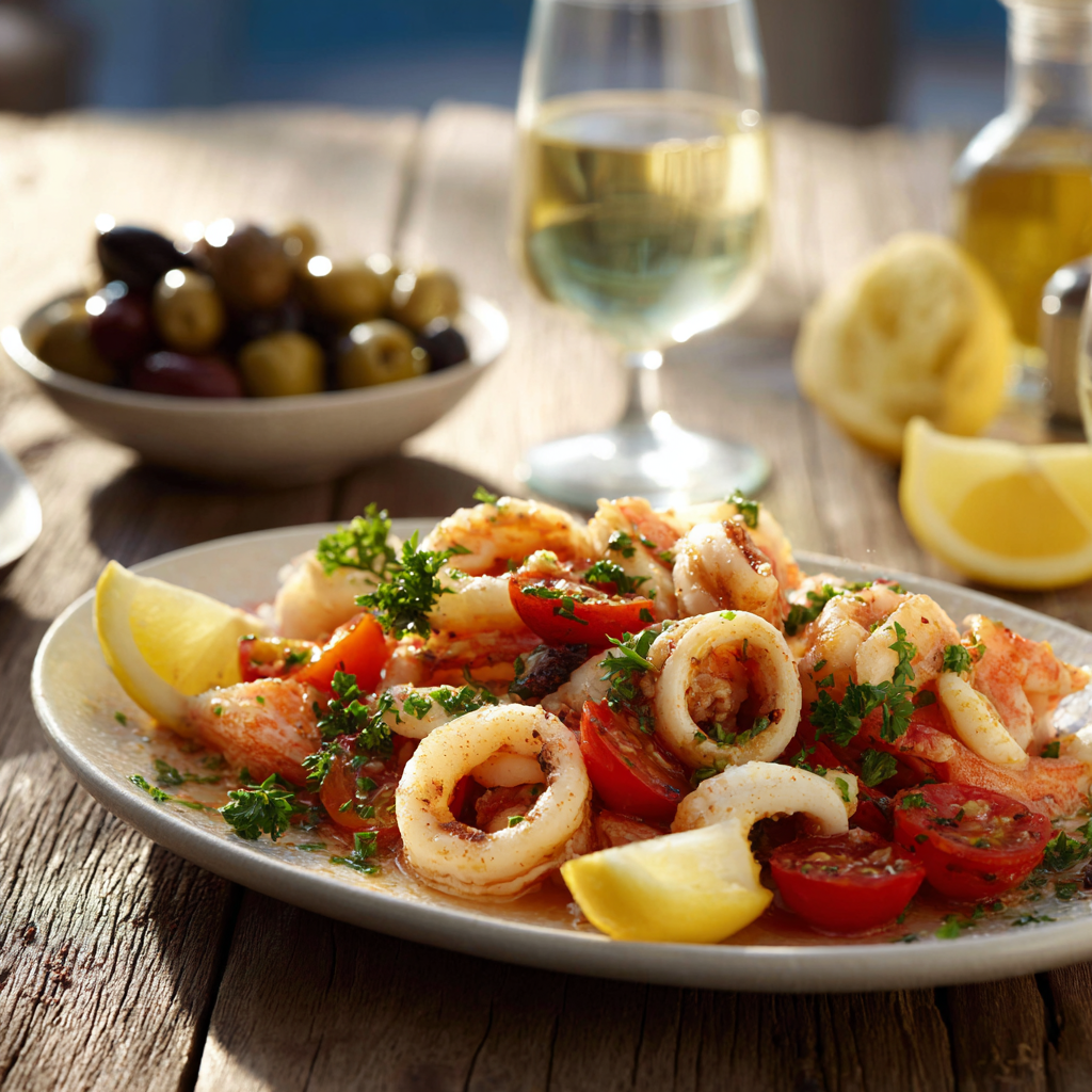 antipasti di pesce gourmet