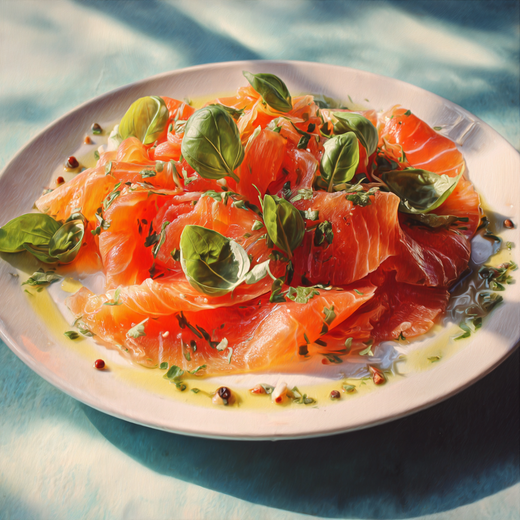 antipasto con salmone