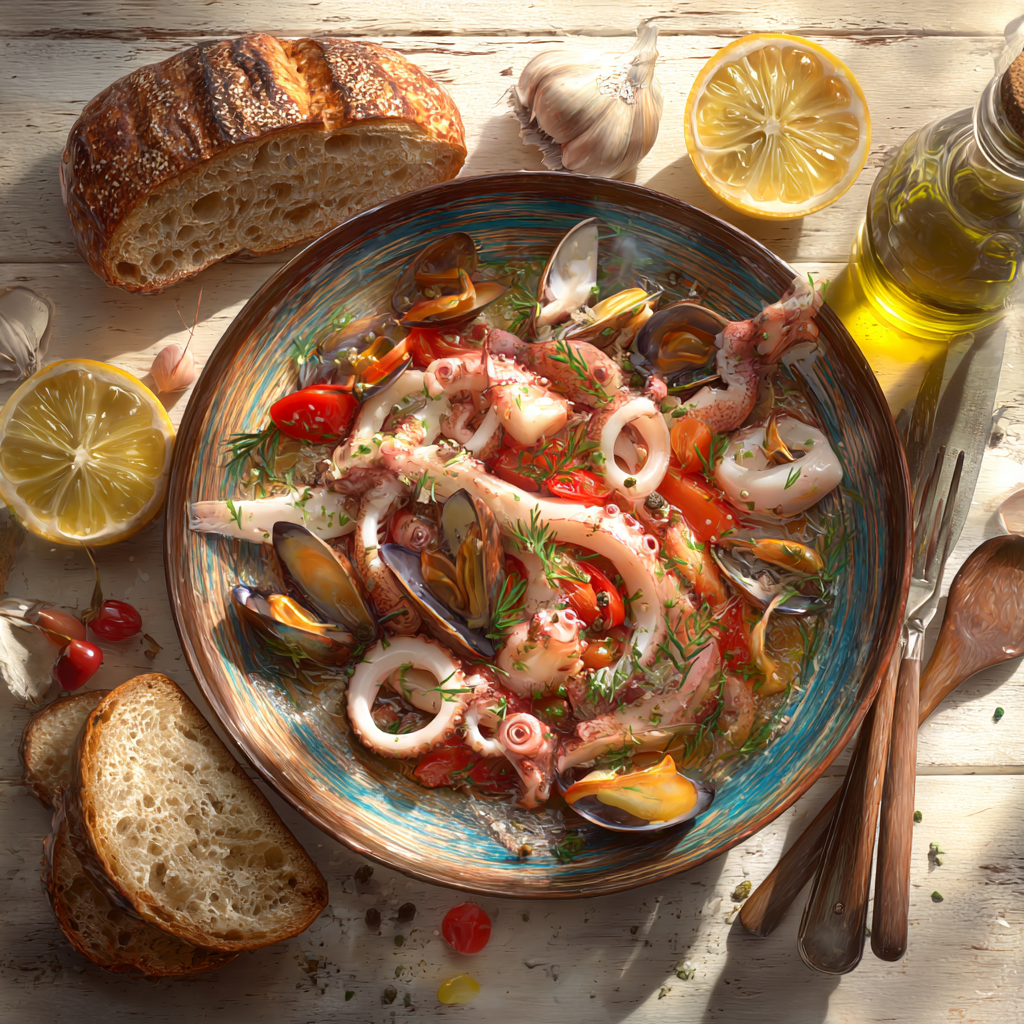antipasto di pesce freddo veloce