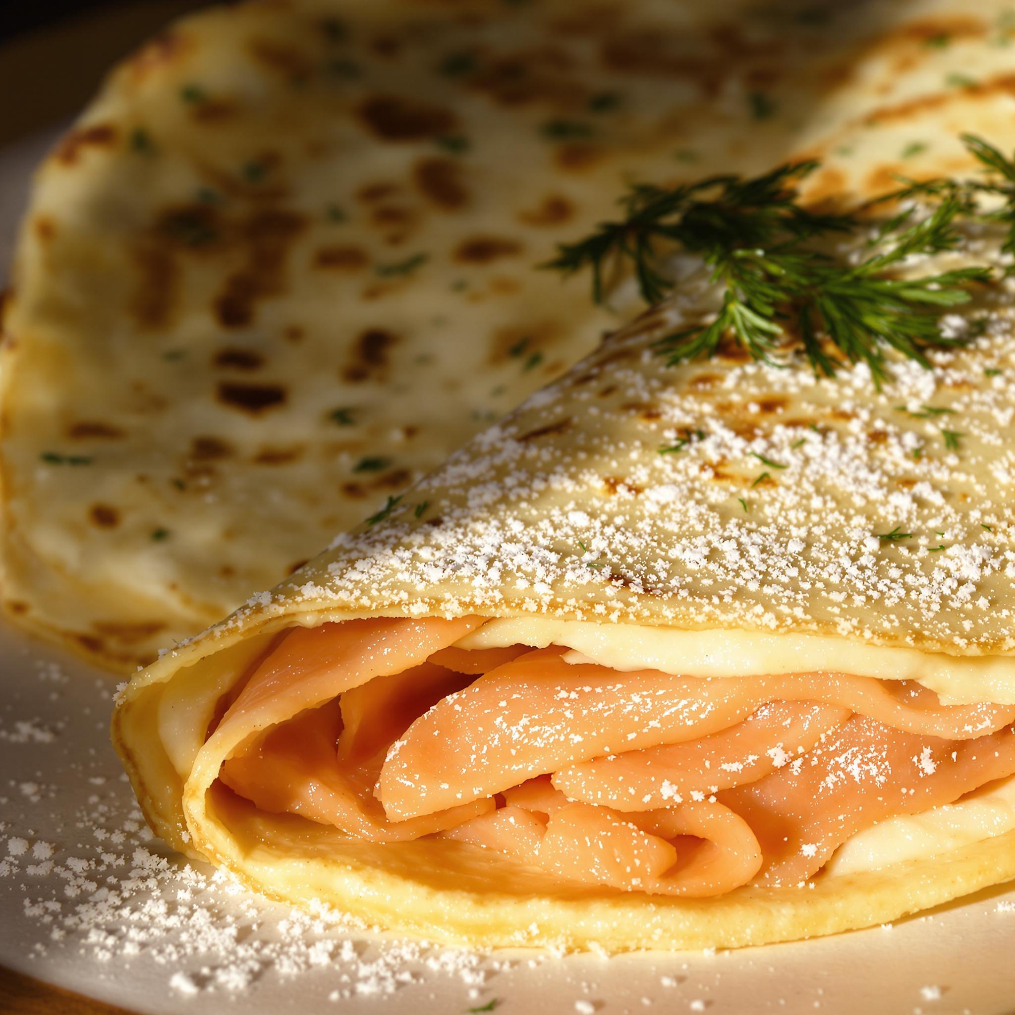 Crêpes al salmone affumicato