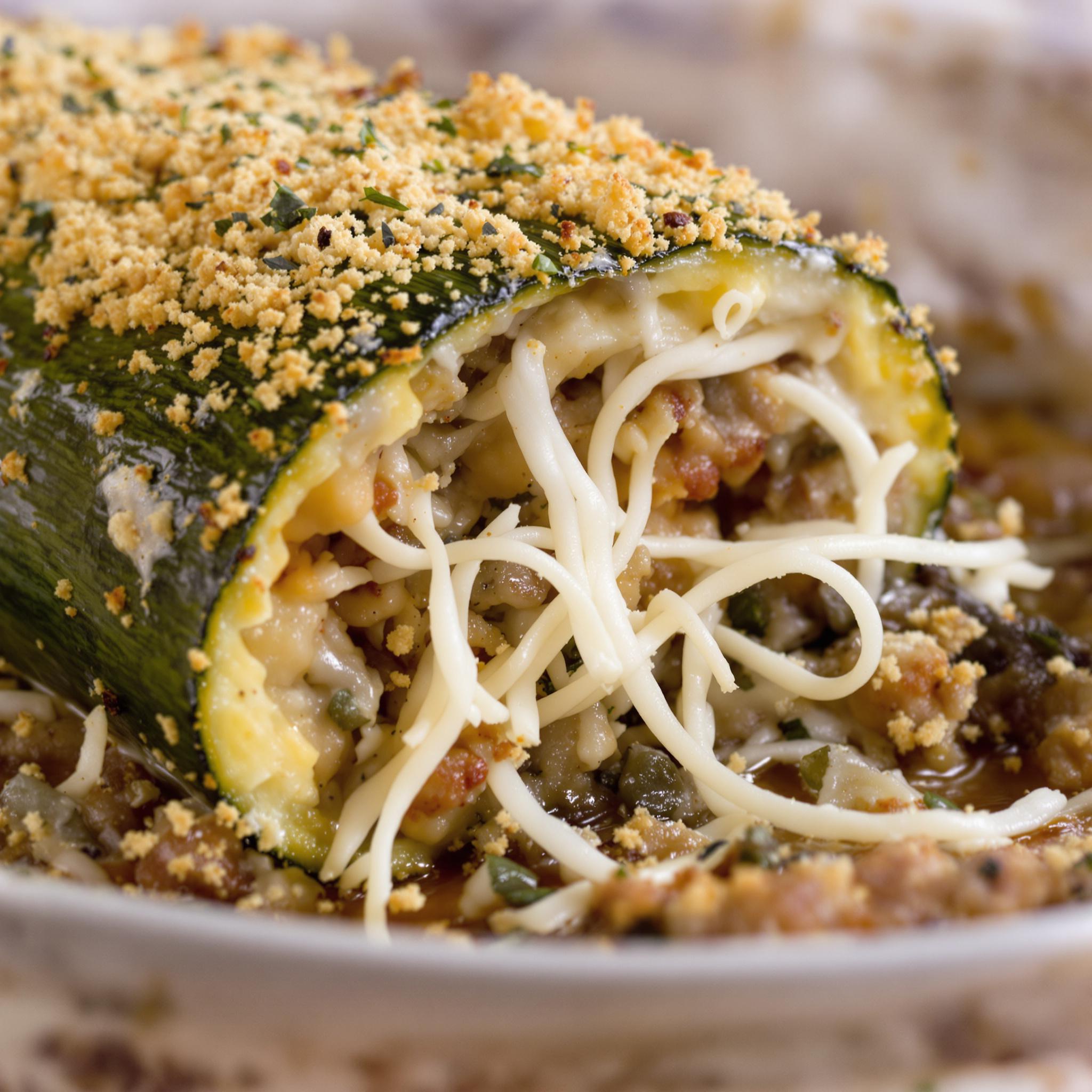Zucchine ripiene al forno