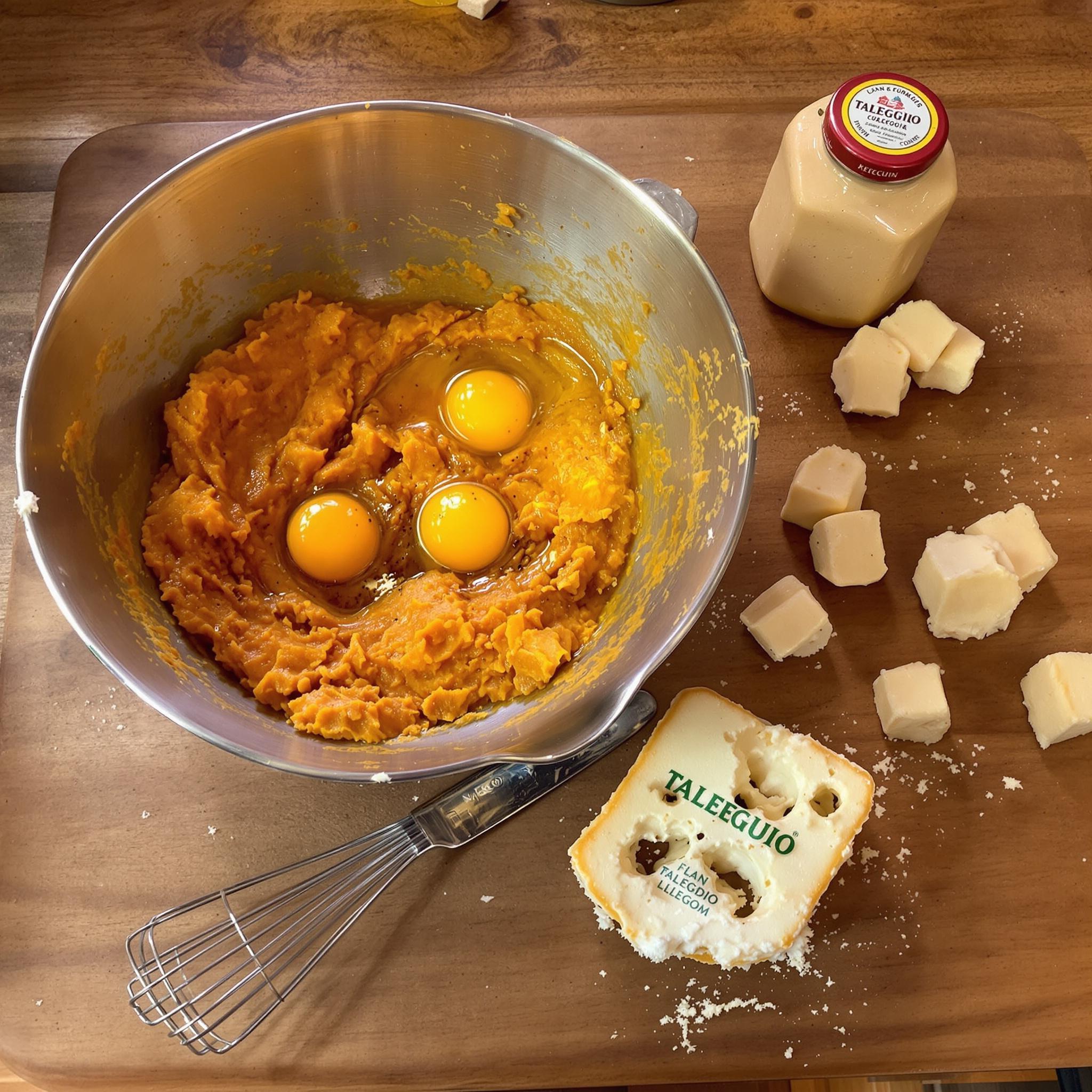 Flan di zucca e taleggio