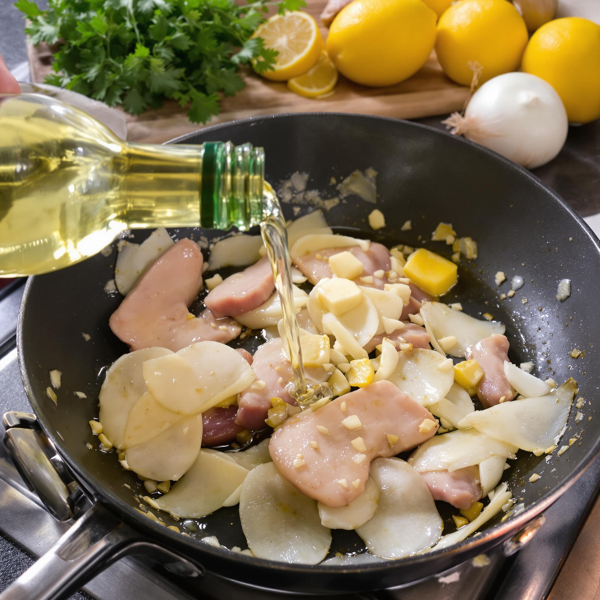 Scaloppine al vino bianco