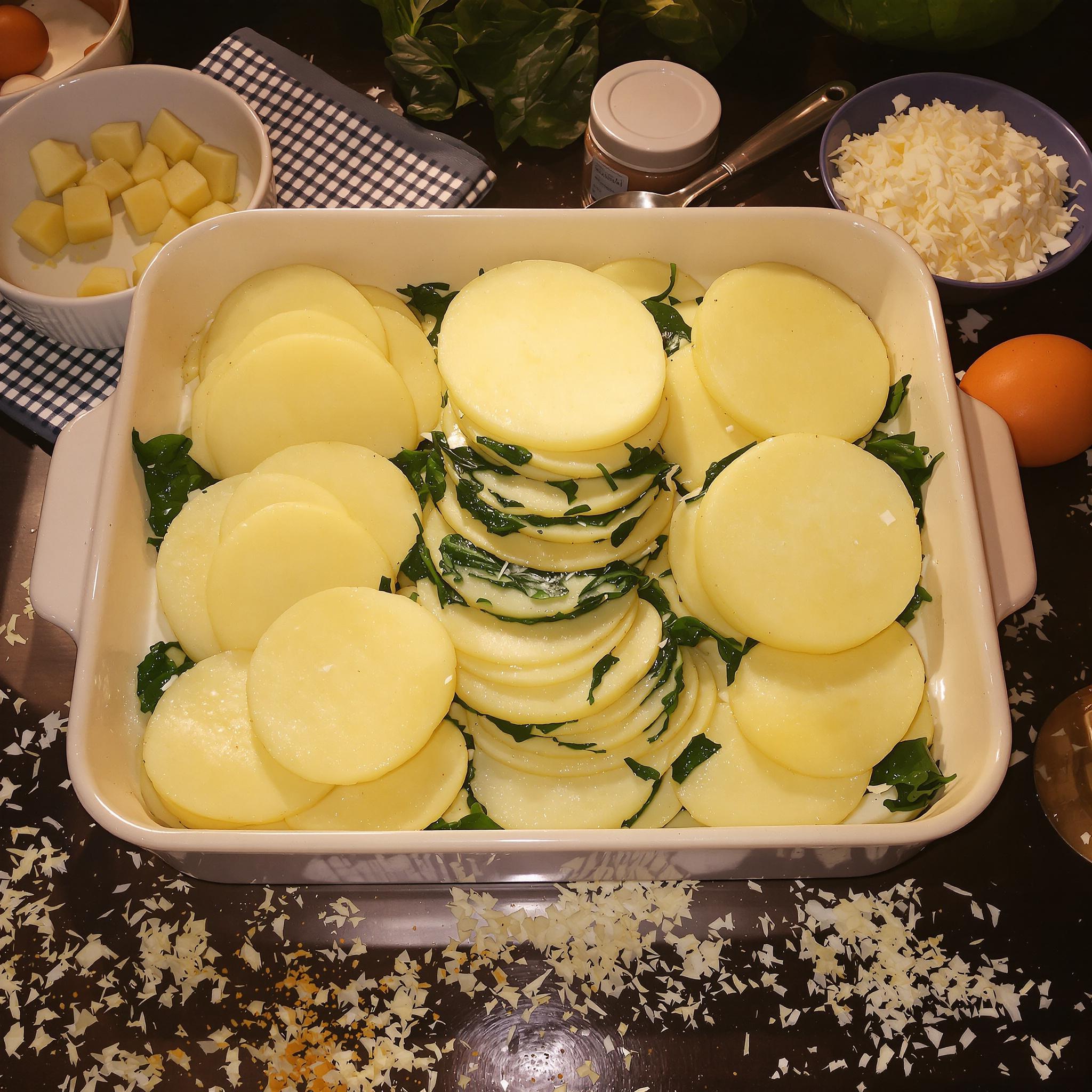 Sformato di patate e spinaci