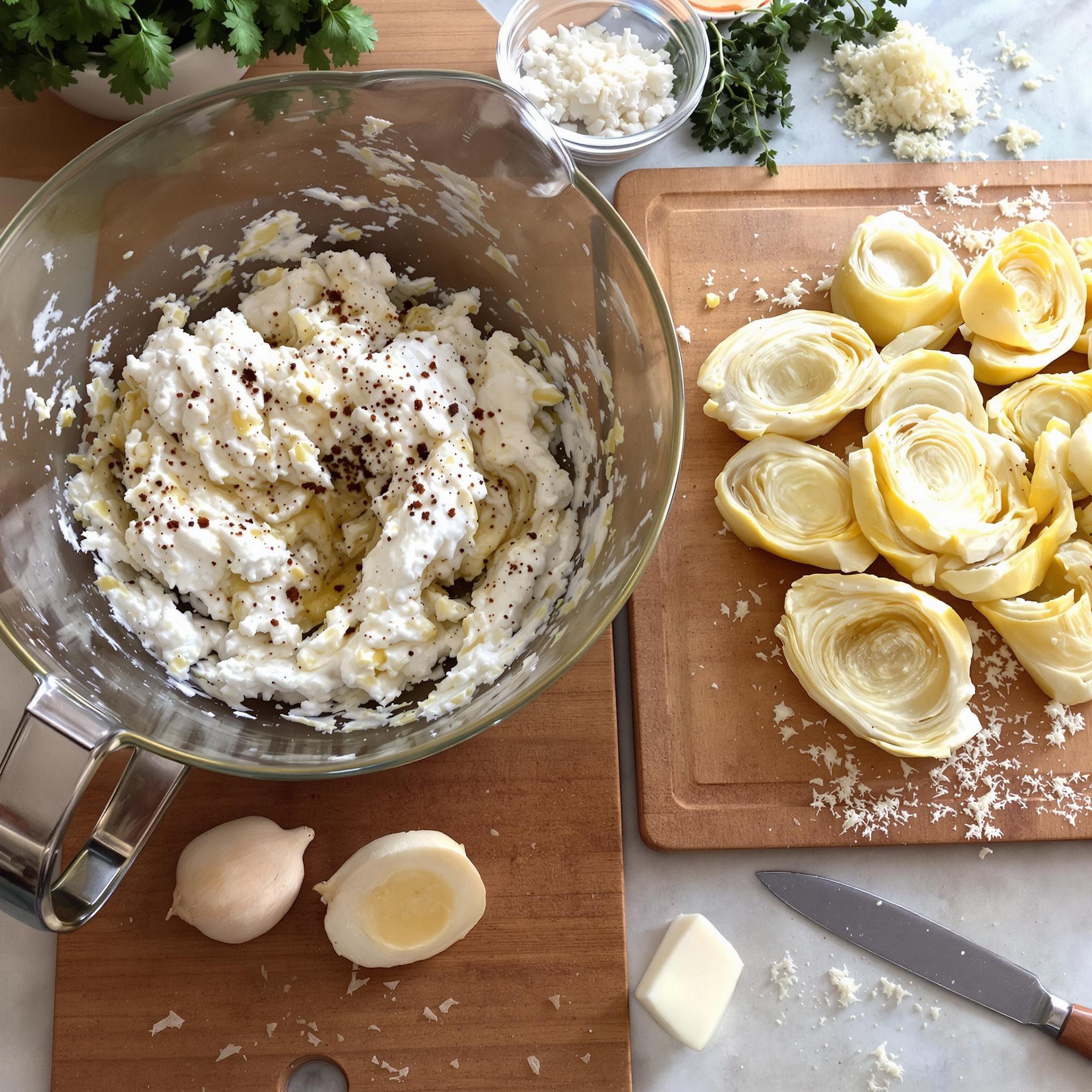 Sformato di ricotta e carciofi