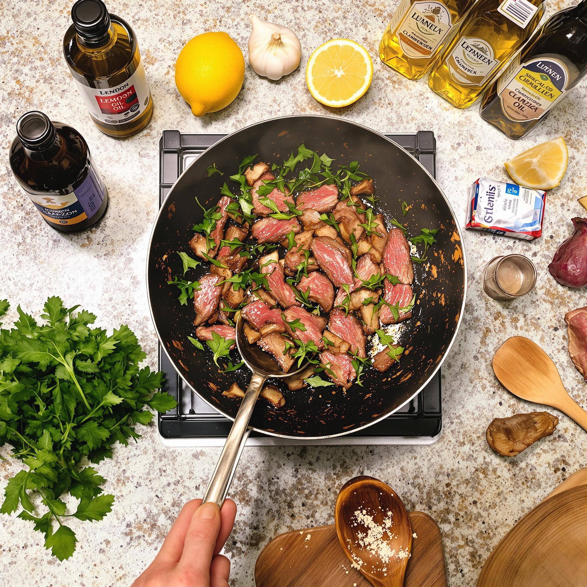 Straccetti di manzo con rucola