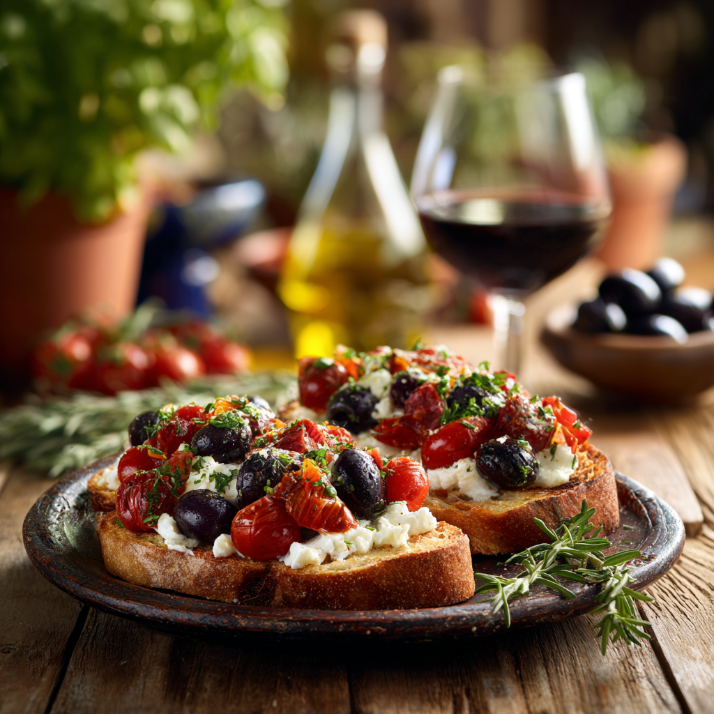 antipasti con crostini