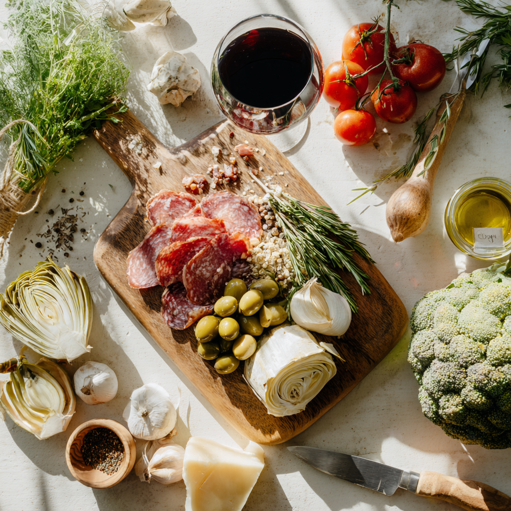antipasti con pancarrè
