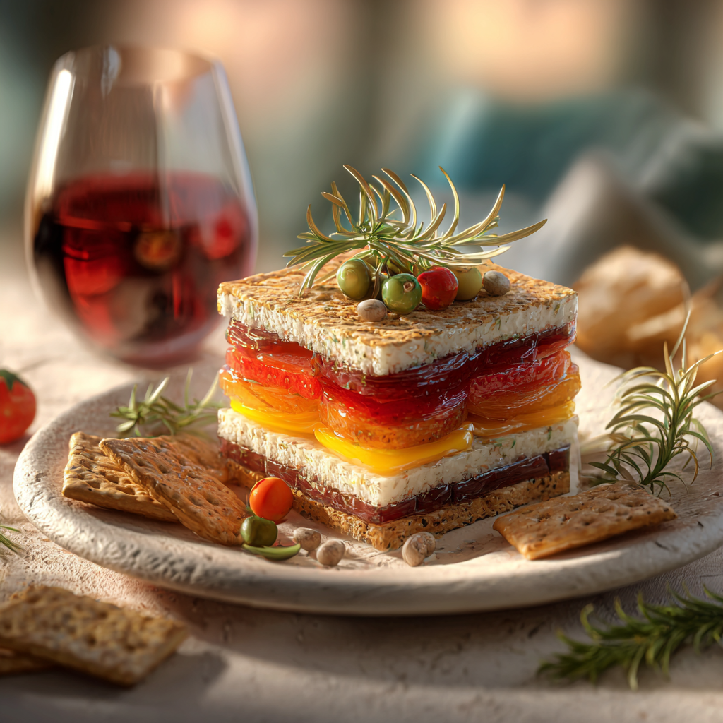 antipasti natalizi a strati