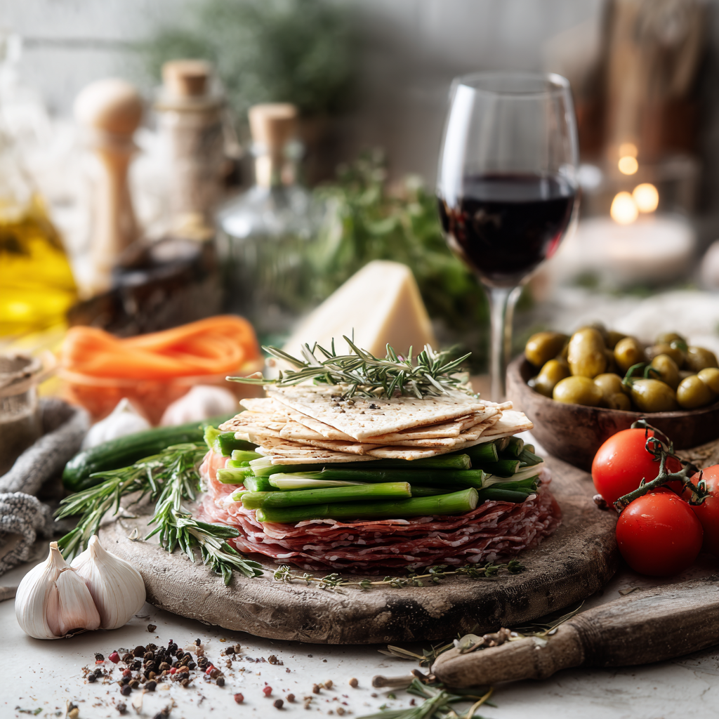 antipasti natalizi a strati