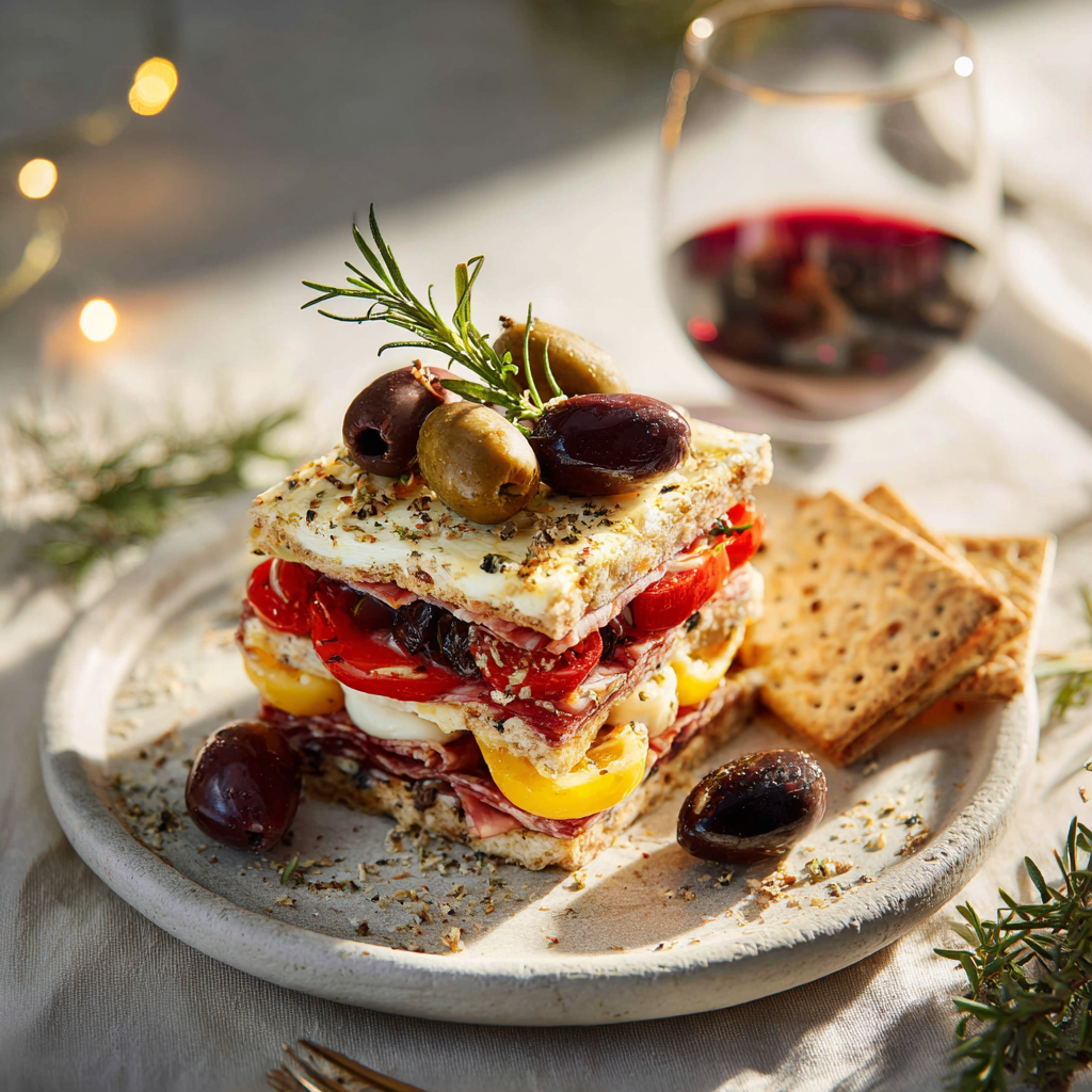 antipasti natalizi a strati