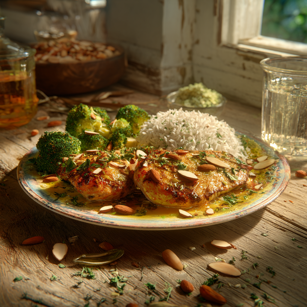 ricette pollo mandorle
