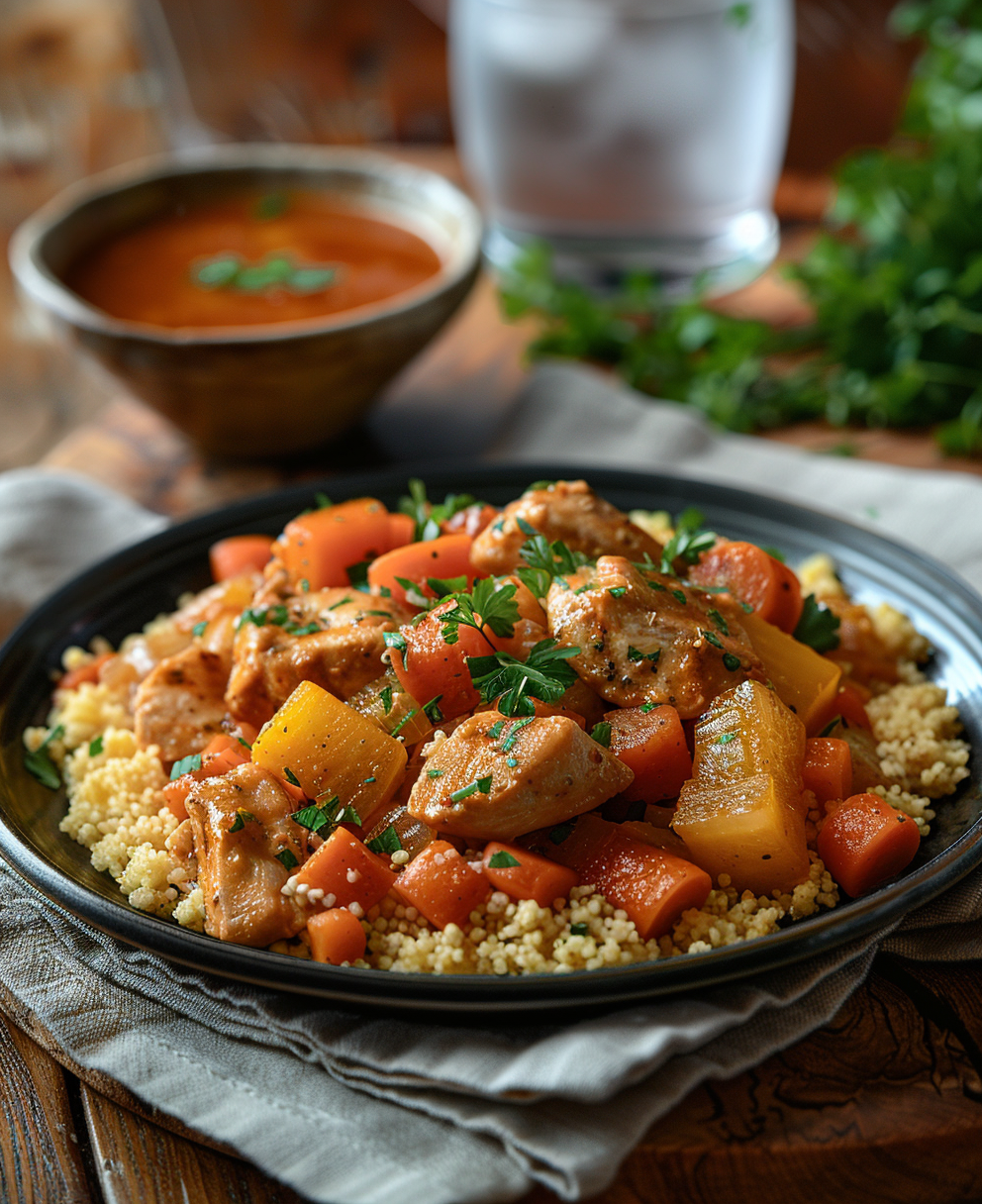 cous cous con pollo e verdure ricetta