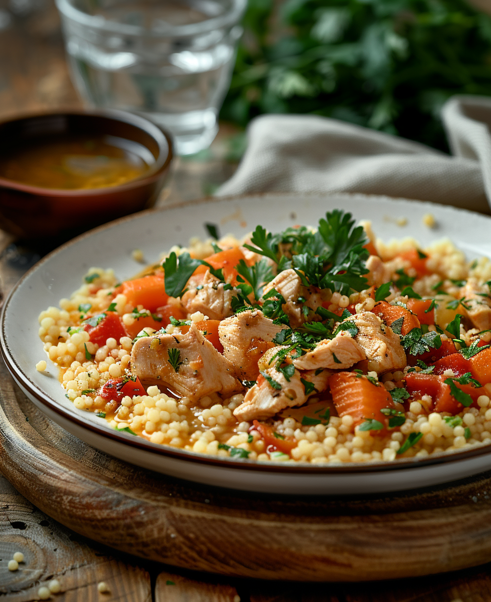 cous cous con pollo e verdure ricetta