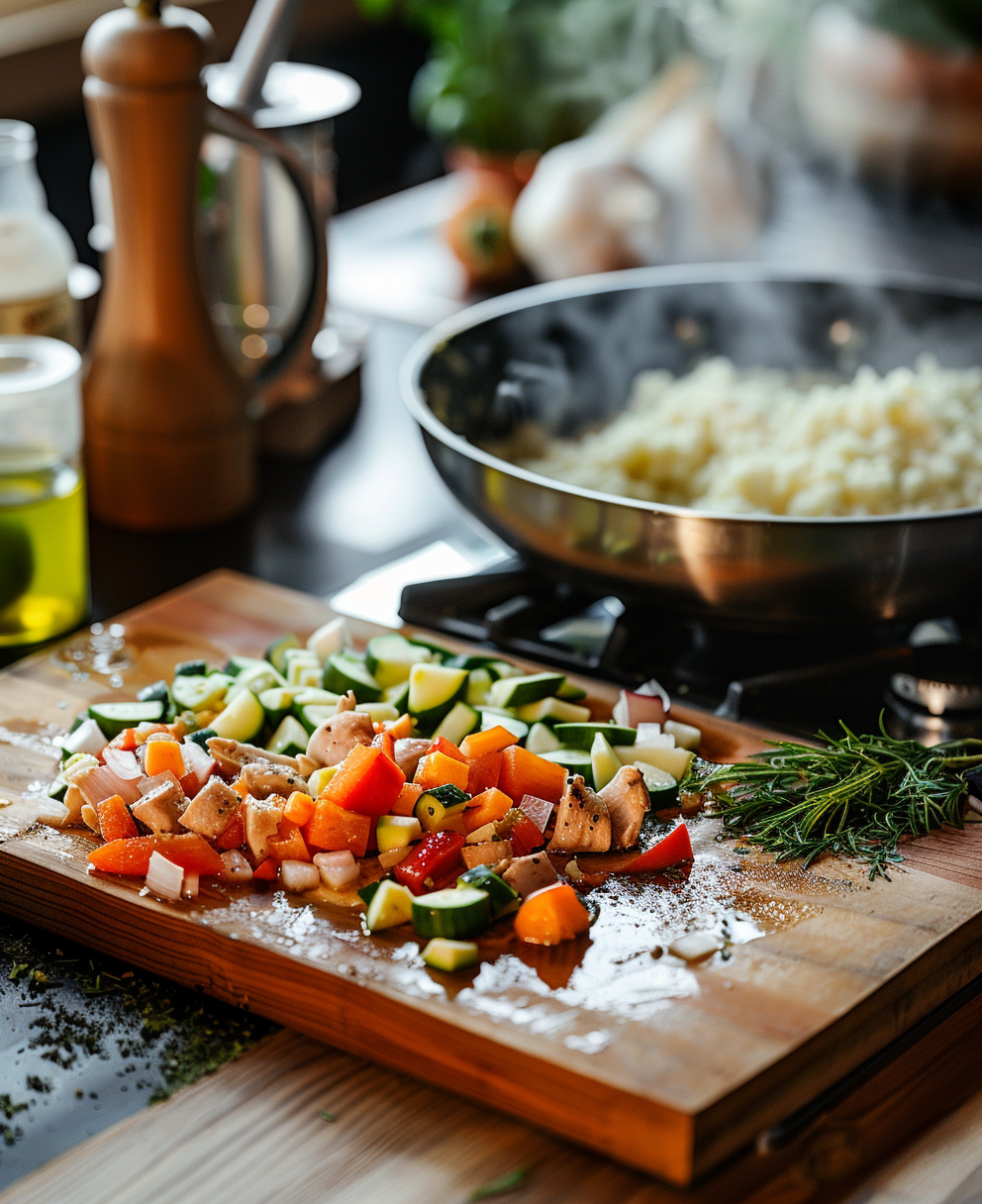 cous cous con pollo e verdure ricetta