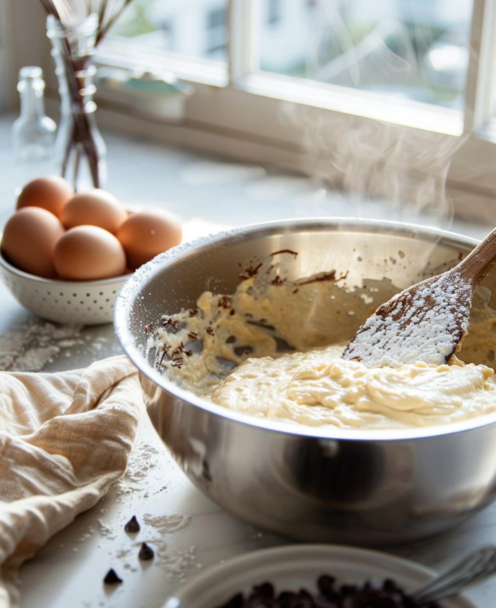 pancakes con gocce di cioccolato