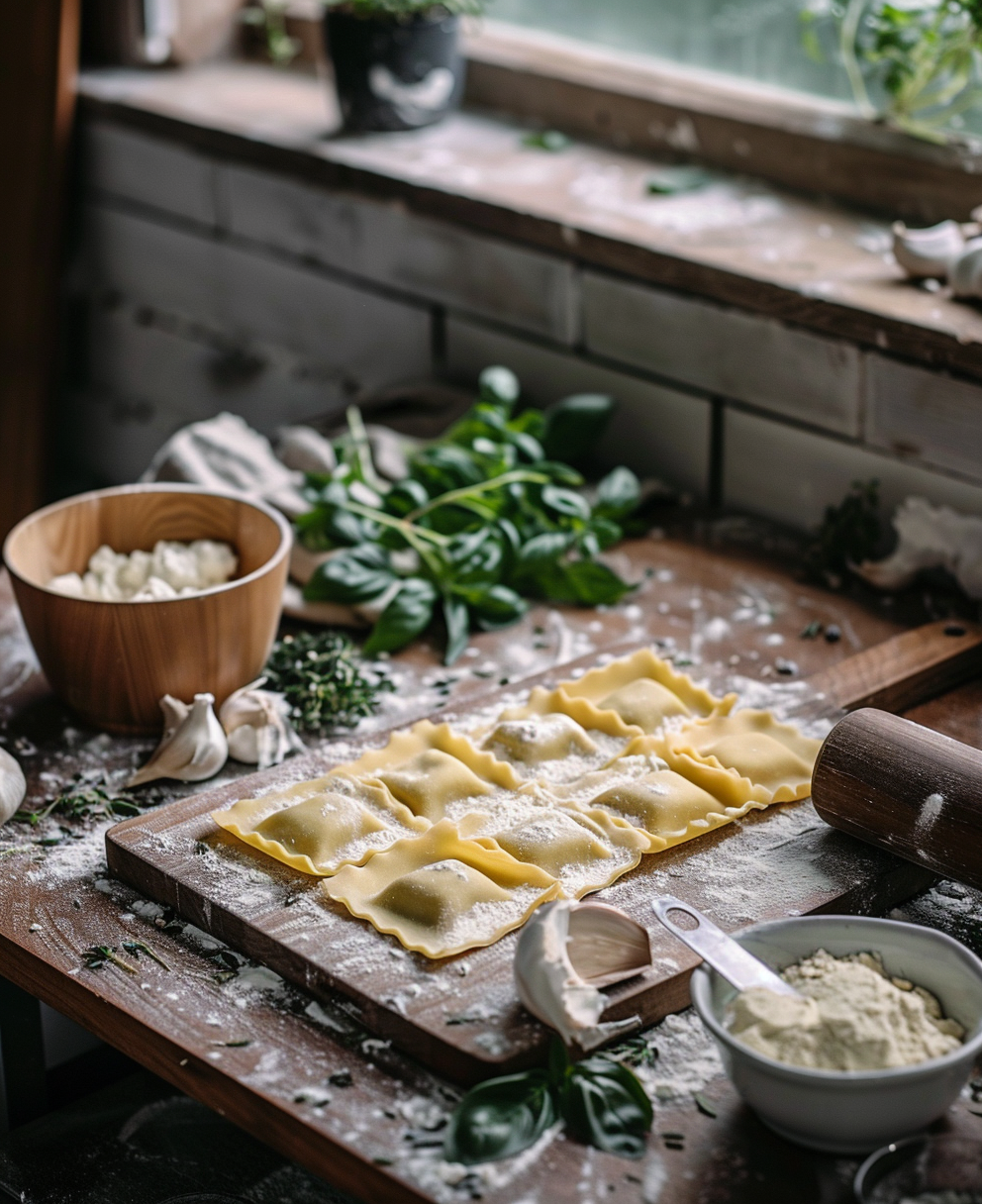 ravioli di pasta fresca