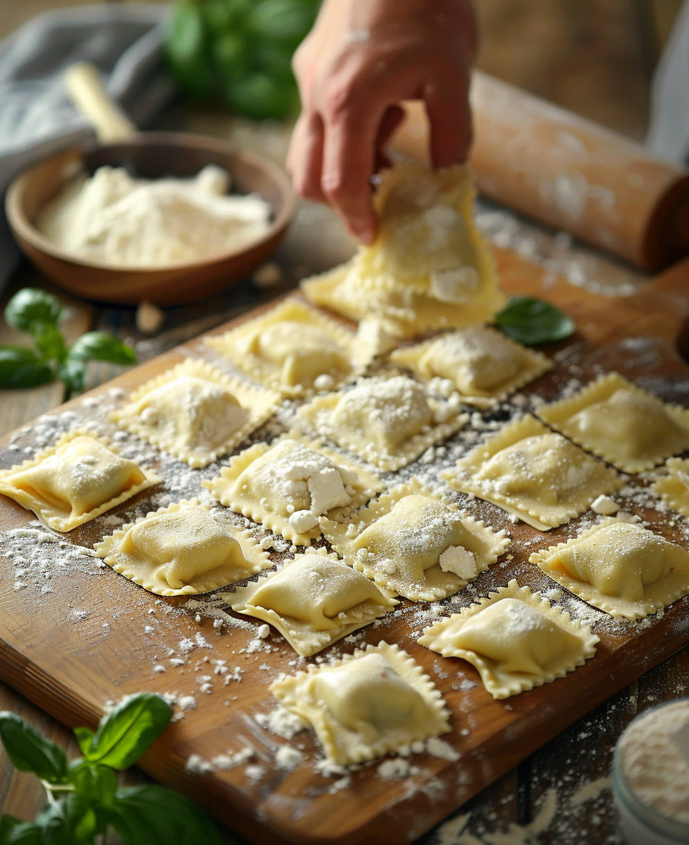 ravioli di pasta fresca
