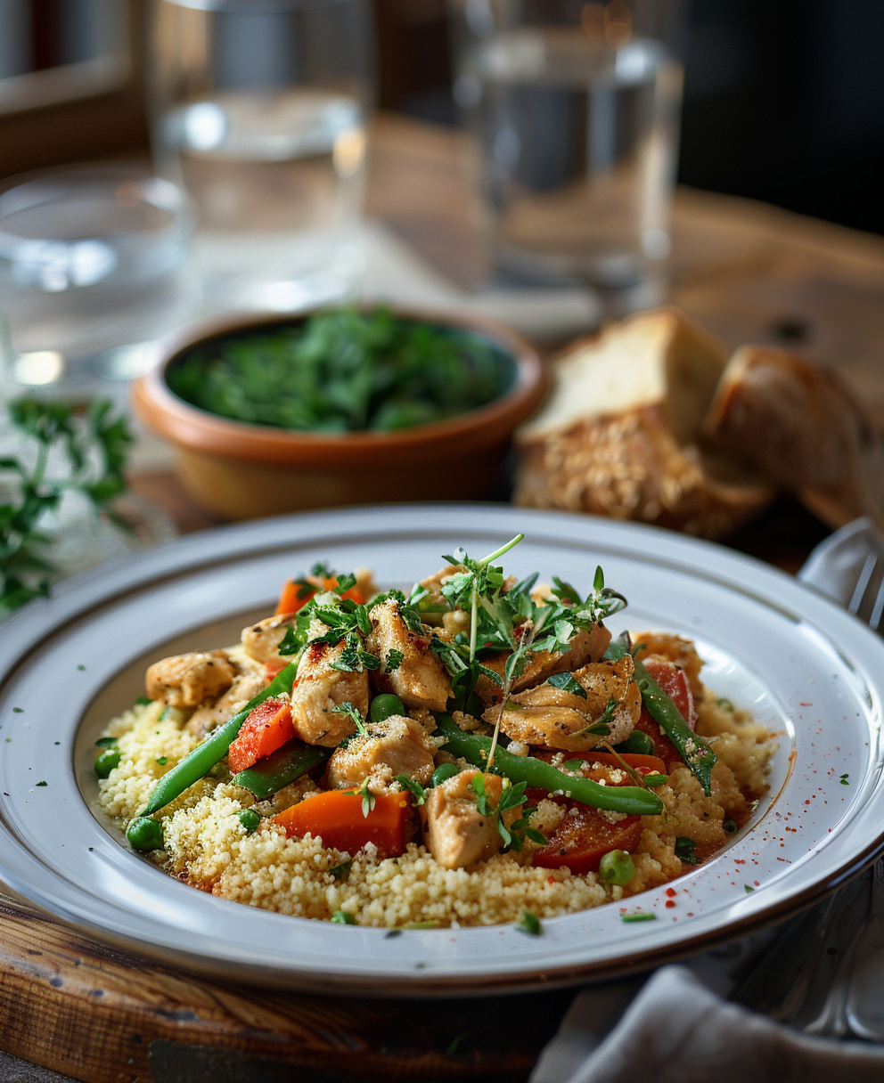 ricetta cous cous con pollo e verdure